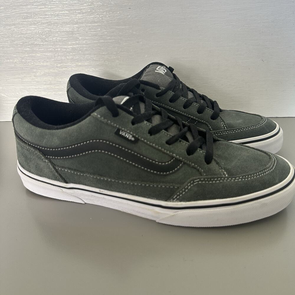 Vans Bearcat Sneakers Mens Size 9.5 Charcoal Gray Black Suede Skateboarding